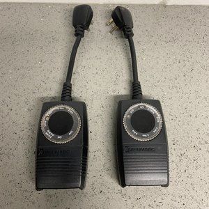 Intermatic outdoor timer light timer Set of 2